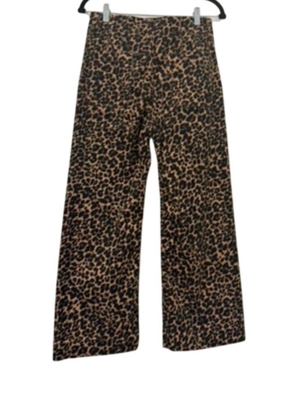 Anthropologie Maeve Colette Crop High-Rise Wide-Leg Jeans in Leopard Print - 27 - Picture 6 of 9